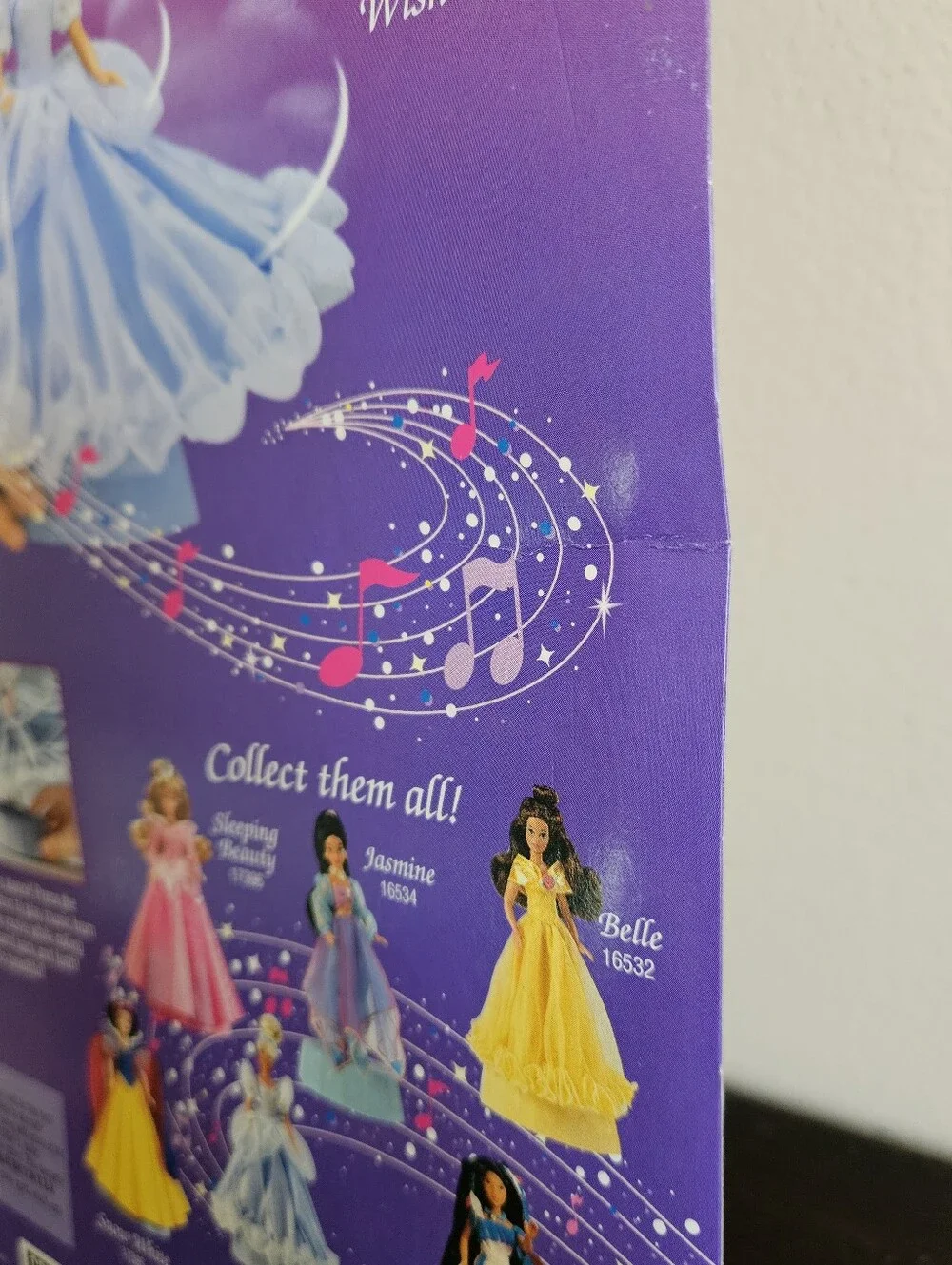 NIB Vtg Disney's Dancing Princess Doll 16533 Cinderella Music 1996 Still Plays!